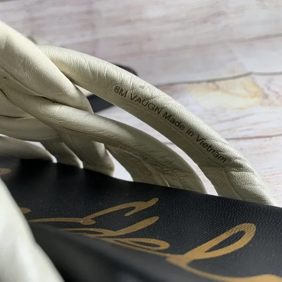 Sam Edelman Vaughn Ivory Leather Sandals Womens Size 8 M - Picture 7 of 8